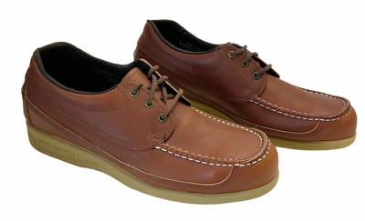 Vintage Double H Mens Brown Steel Toe 